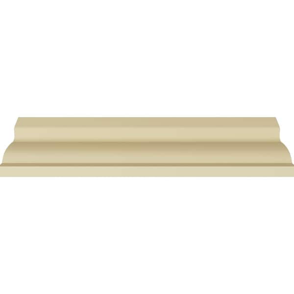 Ekena Millwork 3 7/8"H x 3 7/8"P x 5 1/2"F x 94 1/2"L Carrillo Small Crown Moulding - MLD04X04X05CI