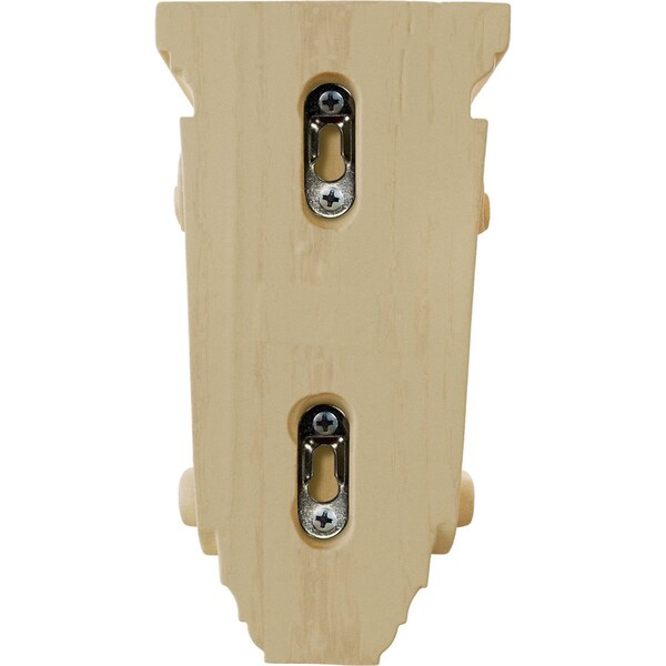 Ekena Millwork 4"W x 2 1/2"D x 7 1/2"H Cole Pilaster Wood Corbel, Maple - CORW04X02X07COMA