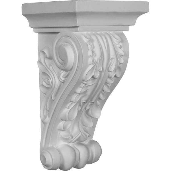 Ekena Millwork 5 1/2"W x 5 3/8"D x 10 5/8"H Acanthus Corbel - COR05X10X05AC