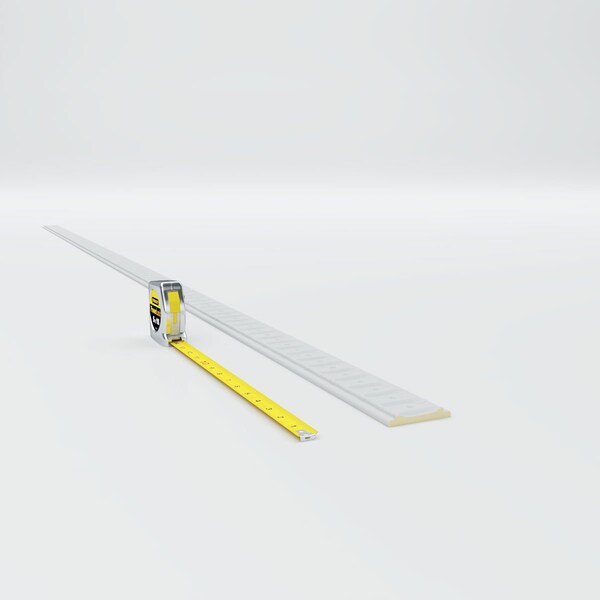 Ekena Millwork 2 1/2"H x  3/8"P x 94 1/2"L Bulwark Panel Moulding - MLD02X00BU