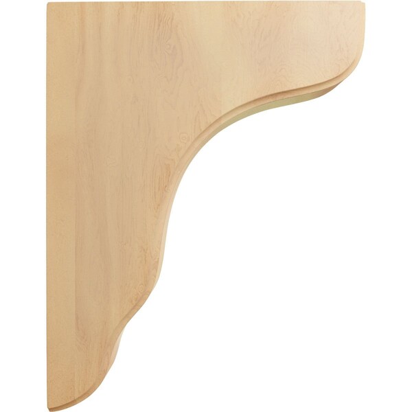 Ekena Millwork 1 3/4"W x 8 1/2"D x 11"H Plymouth Wood Bracket, Red Oak - BKTW02X09X11PLRO