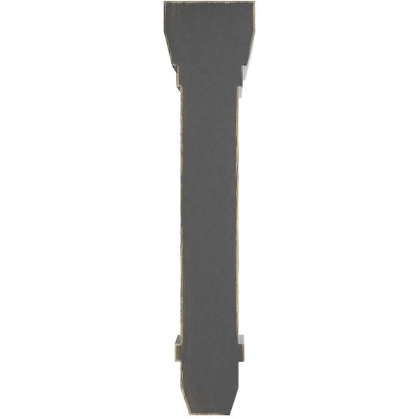 Ekena Millwork 2 1/4"W x 6"D x 10"H Stockport Wood Vintage Decor Bracket, Black - BKTWD02X06X10STBL