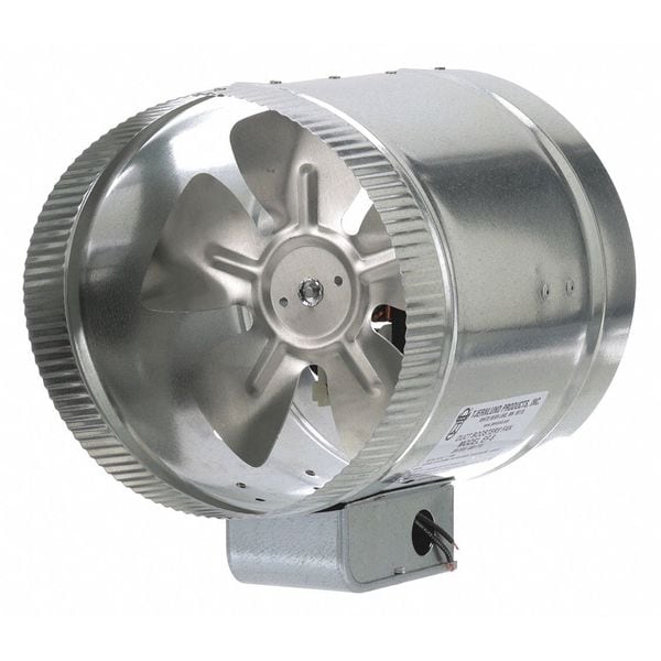 Tjernlund Products Axial Duct Booster, Galvanized Steel - EF-8