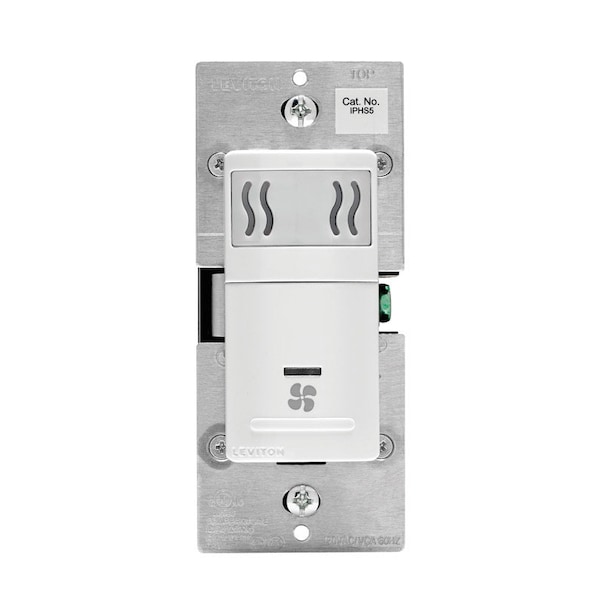Leviton Leviton Decora 3 amps Single Pole Single Pole Humidity Sensor/Fan Control White 1 pk - R02-IPHS5-0LW
