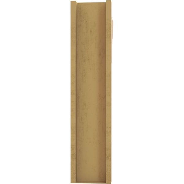 Ekena Millwork 8-in W x 28-in D x 36-in H Balboa Trad Rough Cedar Woodgrain TimberThane Outlooker, Primed Tan - OUTUR080X28X36BOA04RCPR