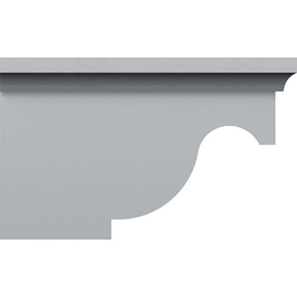 Ekena Millwork 5 5/8"W x 9 3/8"D x 5 3/4"H Dublin Bracket - BKT09X05X05DU