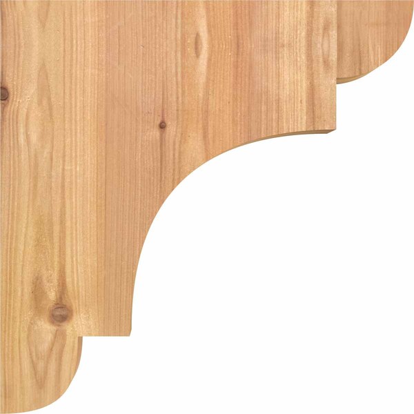 Ekena Millwork New Brighton Smooth Corbel, Western Red Cedar, 3 1/2"W x 12"D x 12"H - COR04X12X12NEB00SWR
