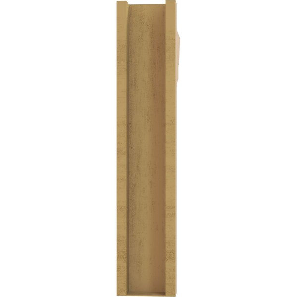Ekena Millwork 6-in W x 26-in D x 30-in H Funston Trad Rough Cedar Woodgrain TimberThane Outlooker, Primed Tan - OUTUR060X26X30FST04RCPR