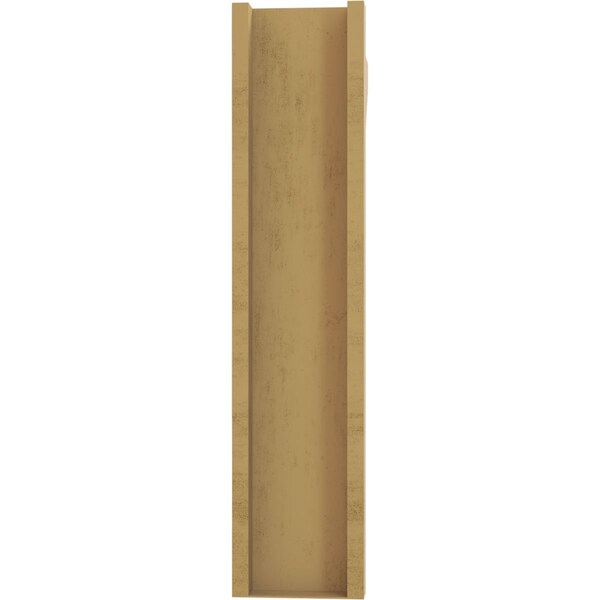 Ekena Millwork 8-in W x 24-in D x 36-in H Balboa Slat Rough Cedar Woodgrain TimberThane Outlooker, Primed Tan - OUTUR080X24X36BOA24RCPR