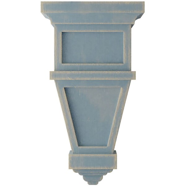 Ekena Millwork 6"W x 4"D x 11"H Alpine Wood Vintage Decor Corbel, Driftwood Blue - CORWD06X04X11APBU