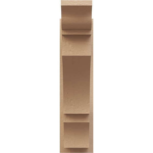 Ekena Millwork 7 1/2-in W x 22-in D x 30-in H Balboa Trad Rough Cedar Woodgrain TimberThane Outlooker, Primed Tan - OUTUR075X22X30BOA04RCPR