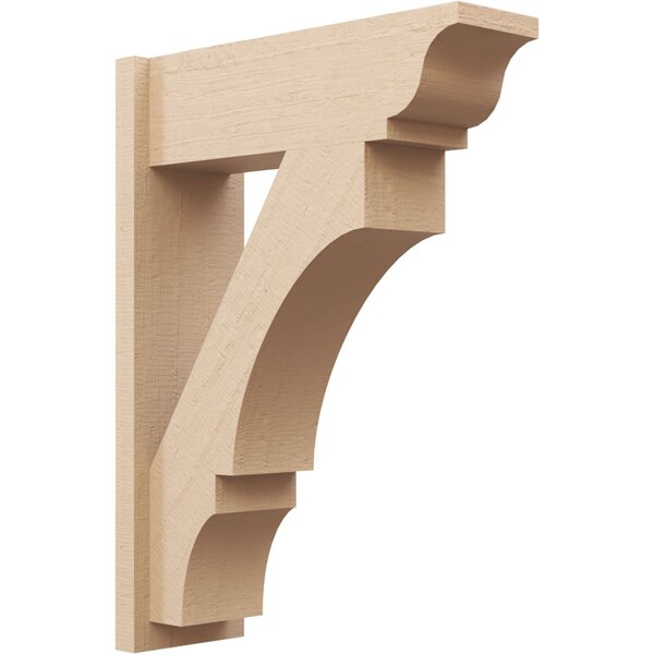 Ekena Millwork 7 1/2-in W x 22-in D x 30-in H Balboa Trad Rough Cedar Woodgrain TimberThane Outlooker, Primed Tan - OUTUR075X22X30BOA04RCPR