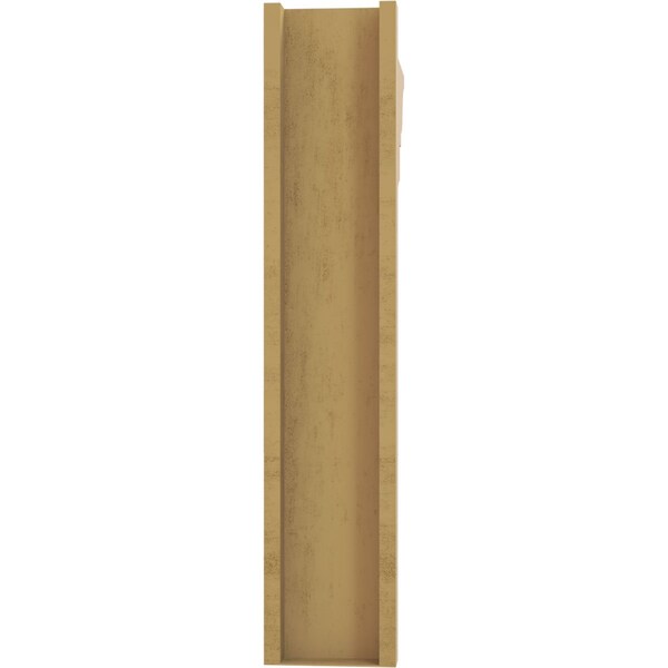 Ekena Millwork 8-in W x 28-in D x 40-in H Funston Trad Rough Cedar Woodgrain TimberThane Outlooker, Primed Tan - OUTUR080X28X40FST04RCPR