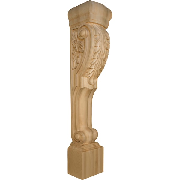 Osborne Wood Products 41 x 7 x 7 1/2 Extended Roman Island Height Corbel with Acanthus in Kn - 1506P