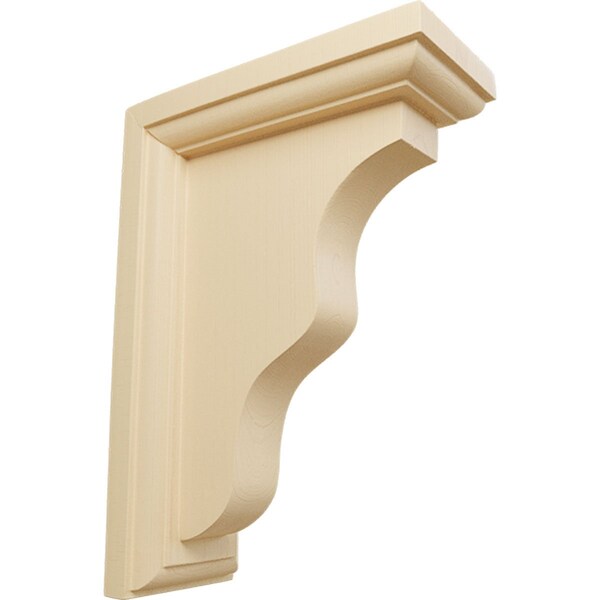 Ekena Millwork 2 1/4"W x 5"D x 7"H Hamilton Traditional Bracket, Maple - BKT02X05X07HAMA