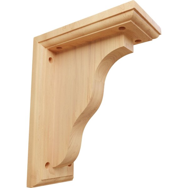 Ekena Millwork 3 1/2"W x 7"D x 9"H Hamilton Traditional Bracket, Red Oak - BKT03X07X09HARO