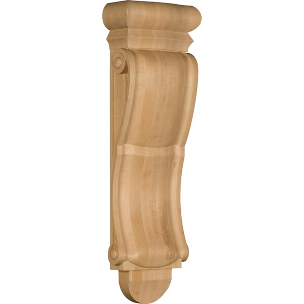 Osborne Wood Products 22 x 6 7/8 x 3 1/4 Narrow Classic Bar Corbel in Hard Maple - 8062HM