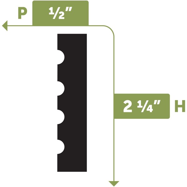 Ekena Millwork 1002M - 2 1/4"H x 1/2"D x 144"L Casing Flexible Moulding - CASF1002MX144