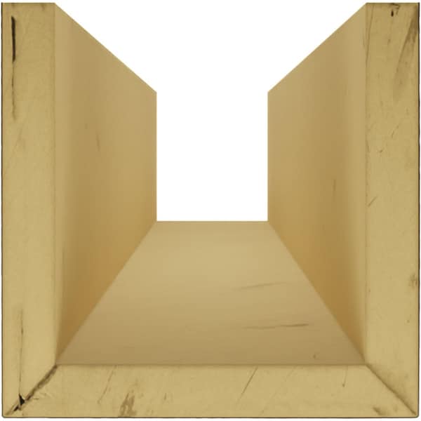 Ekena Millwork 3-Sided (U-beam) Rough Sawn Endurathane Faux Wood Ceiling Beam, Premium Mahogany, 12"Wx12"H x18'L - BMRS3C0120X120X216ZM