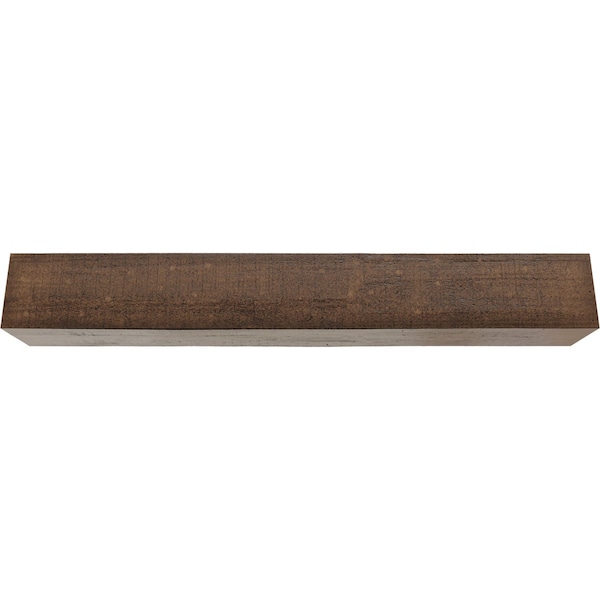 Ekena Millwork 3-Sided (U-beam) Rough Cedar Endurathane Faux Wood Ceiling Beam, Premium Aged, 10"W x 4"H  x 12'L - BMRC3C0100X040X144ZD