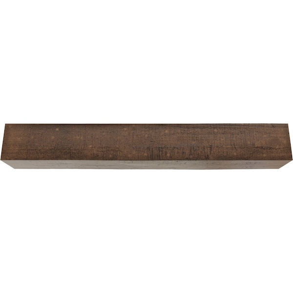 Ekena Millwork 3-Sided (U-beam) Rough Cedar Endurathane Faux Wood Ceiling Beam, Premium Aged, 10"W x 4"H  x 12'L - BMRC3C0100X040X144ZD