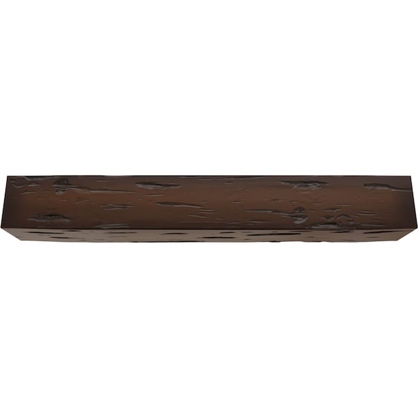 Ekena Millwork 2-Sided Pecky Cypress Endurathane Faux Wood Ceiling Beam, Premium Mahogany, 10"W x 10"H  x 24'L - BMPC2C0100X100X288ZM