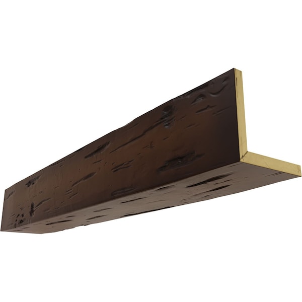 Ekena Millwork 2-Sided Pecky Cypress Endurathane Faux Wood Ceiling Beam, Premium Mahogany, 10"W x 10"H  x 24'L - BMPC2C0100X100X288ZM