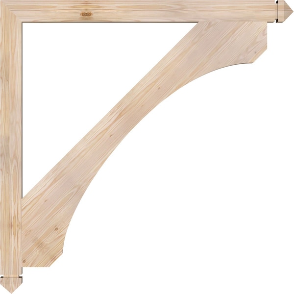 Ekena Millwork Legacy Arts & Crafts Smooth Bracket, Douglas Fir, 3 1/2"W x 48"D x 48"H - BKT04X48X48LEC03SDF