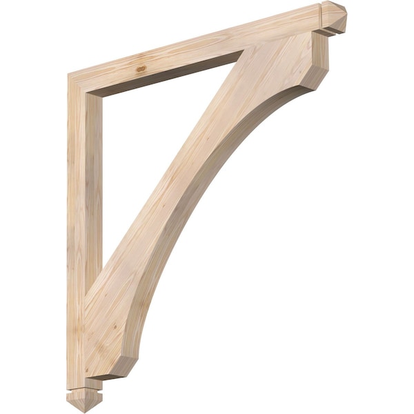 Ekena Millwork Legacy Arts & Crafts Smooth Bracket, Douglas Fir, 3 1/2"W x 48"D x 48"H - BKT04X48X48LEC03SDF