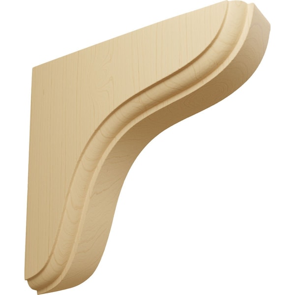 Ekena Millwork 1 3/4"W x 5 1/2"D x 5 1/2"H Eaton Wood Bracket, Alder - BKTW02X06X06EAAL