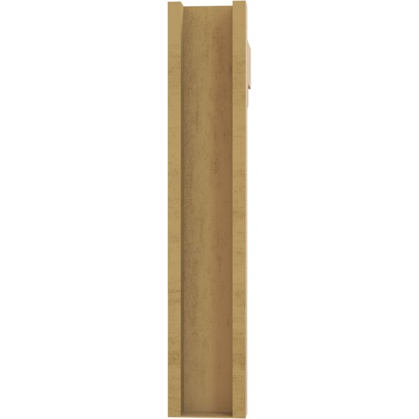 Ekena Millwork 6-in W x 24-in D x 32-in H Funston Block Rough Cedar Woodgrain TimberThane Outlooker, Primed Tan - OUTUR060X24X32FST44RCPR