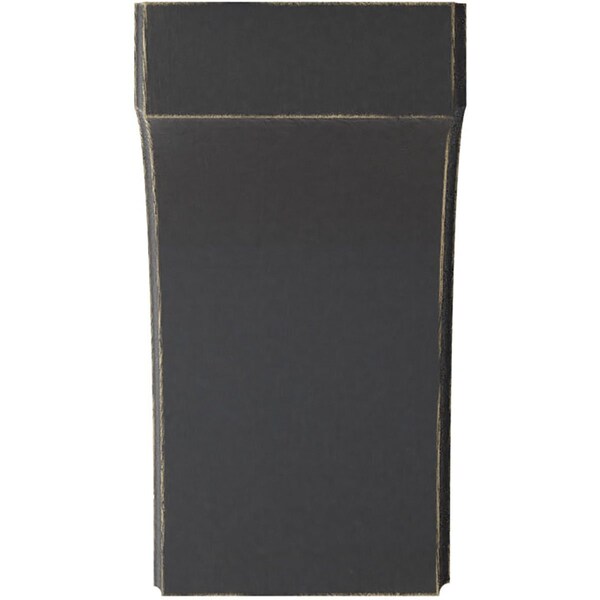Ekena Millwork 5 1/4"W x 6"D x 10"H Clarksville Wood Vintage Decor Bracket, Black - BKTWD05X06X10CVBL