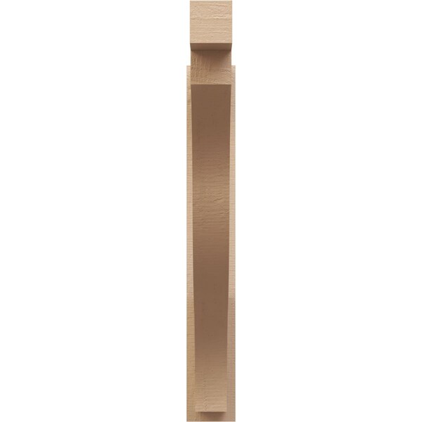 Ekena Millwork 5 1/2-in W x 36-in D x 40-in H Funston Block Rough Cedar Woodgrain TimberThane Outlooker, Primed Tan - OUTUR055X36X40FST44RCPR