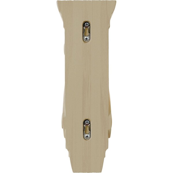 Ekena Millwork 4 3/4"W x 8"D x 13 1/4"H Large Fig Leaf Corbel, Rubberwood - COR04X08X13FIRW