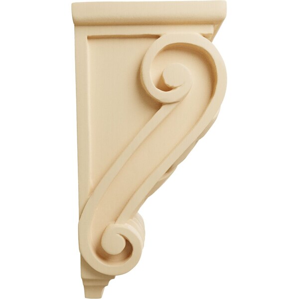Ekena Millwork 4 1/2"W x 5"D x 10"H Medium Basket Weave Corbel, Maple - CORW04X05X10BWMA