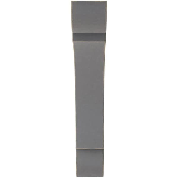 Ekena Millwork 1 3/4"W x 10"D x 10"H Large Olympic Wood Vintage Decor Bracket, Pebble Grey - BKTWD01X10X10OLPG