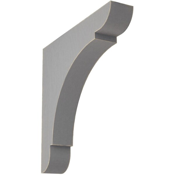 Ekena Millwork 1 3/4"W x 10"D x 10"H Large Olympic Wood Vintage Decor Bracket, Pebble Grey - BKTWD01X10X10OLPG