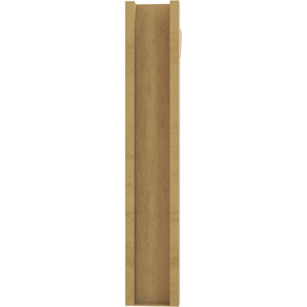 Ekena Millwork 6-in W x 22-in D x 34-in H Balboa Slat Rough Cedar Woodgrain TimberThane Outlooker, Primed Tan - OUTUR060X22X34BOA24RCPR