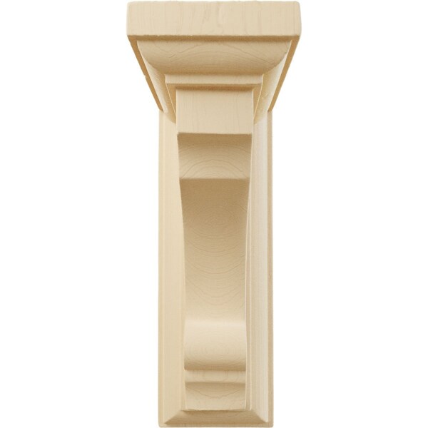 Ekena Millwork 2 1/2"W x 4"D x 6"H Small Thompson Wood Bracket, Maple - BKTW02X04X06TMMA