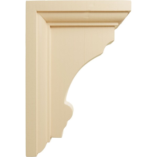 Ekena Millwork 2 1/2"W x 4"D x 6"H Small Thompson Wood Bracket, Maple - BKTW02X04X06TMMA