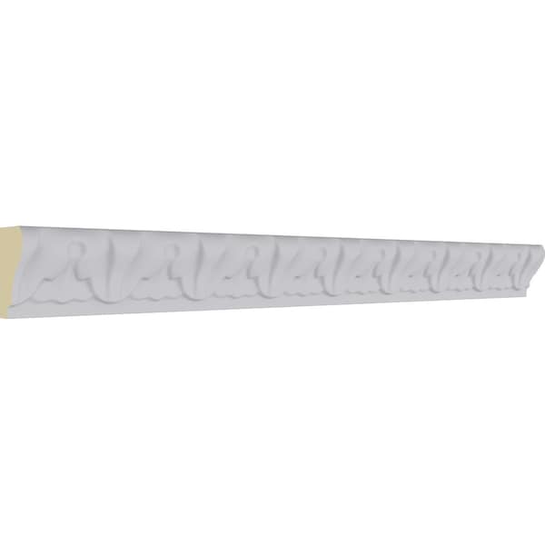 Ekena Millwork Panel Moulding, Urethane, 94-1/2 in L, 1-3/8 in H - MLD01X00AC