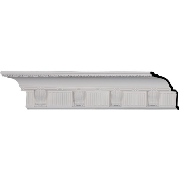 Ekena Millwork SAMPLE - 6 1/8"H x 5 3/8"P x 8 1/8"F x 12"L, (6 1/4" Repeat), Crendon Crown Moulding - SAMPLE-MLD06X05X08CR