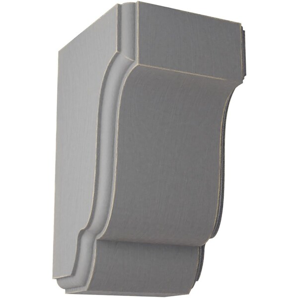 Ekena Millwork 2 1/2"W x 2 3/4"D x 4 1/2"H Capistrano Mission Wood Vintage Decor Corbel, Pebble Grey - CORWD02X02X04CPPG
