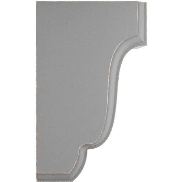 Ekena Millwork 2 1/2"W x 2 3/4"D x 4 1/2"H Capistrano Mission Wood Vintage Decor Corbel, Pebble Grey - CORWD02X02X04CPPG