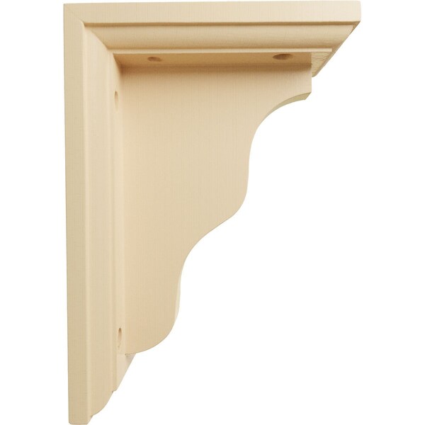 Ekena Millwork 3"W x 5"D x 7"H Hamilton Traditional Bracket, Maple - BKT03X05X07HAMA