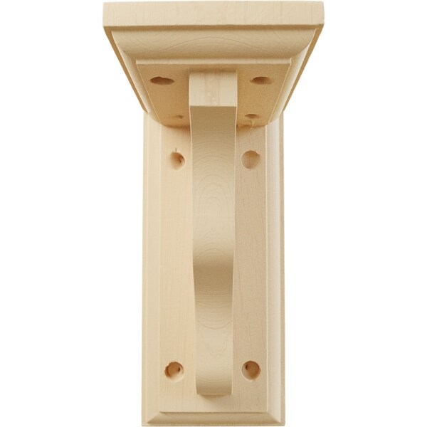 Ekena Millwork 3"W x 5"D x 7"H Hamilton Traditional Bracket, Maple - BKT03X05X07HAMA