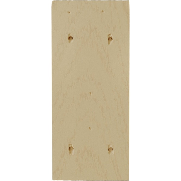 Ekena Millwork 3"W x 5"D x 7"H Hamilton Traditional Bracket, Maple - BKT03X05X07HAMA