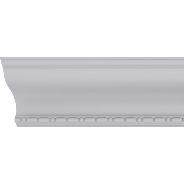 Ekena Millwork 8 3/4"H x 7"P x 11 1/4"F x 94 1/2"L Medea Beaded Crown Moulding - MLD08X07X11MD