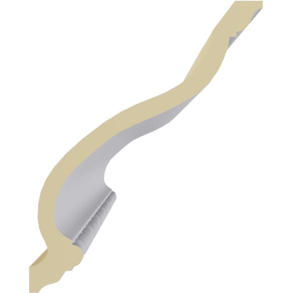 Ekena Millwork 8 3/4"H x 7"P x 11 1/4"F x 94 1/2"L Medea Beaded Crown Moulding - MLD08X07X11MD
