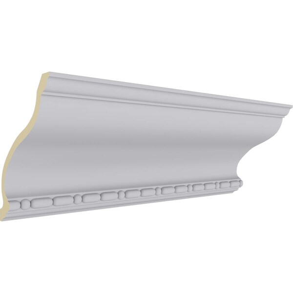 Ekena Millwork 8 3/4"H x 7"P x 11 1/4"F x 94 1/2"L Medea Beaded Crown Moulding - MLD08X07X11MD